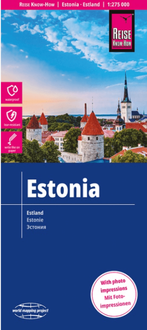 Landkaart Wegenkaart Estland - Reise Know-How Verlag