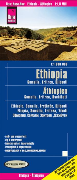 Landkaart Wegenkaart Ethiopië & Somalië & Djibouti - Reise
