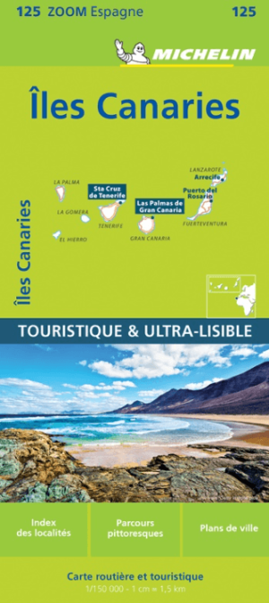 Landkaart Wegenkaart 125 Canarische eilanden - Michelin