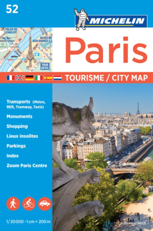 Stadskaart Plattegrond 52 Parijs City Map - Michelin