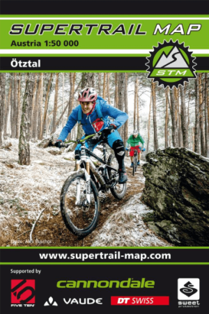 Fietskaart 31 Ötztal, Tirol Oostenrijk - Outkomm Supertrail Map