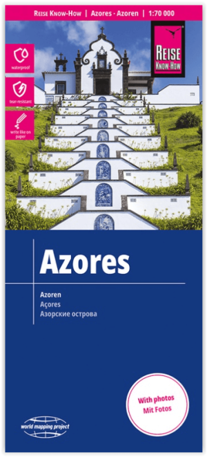 Landkaart Wegenkaart Azoren (onder Portugal) Reise Know How