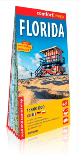 Landkaart Wegenkaart Florida USA - Expressmap