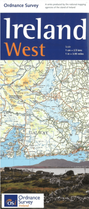 Landkaart Wegenkaart H2 Ierland West - OSI