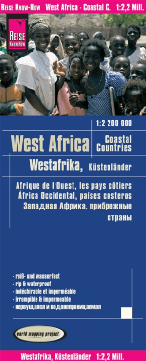 Landkaart Wegenkaart West Afrikaanse kustlanden - Reise Know How