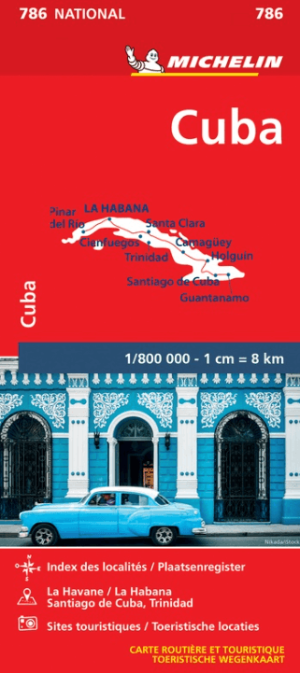 Landkaart Wegenkaart 786 Cuba - Michelin