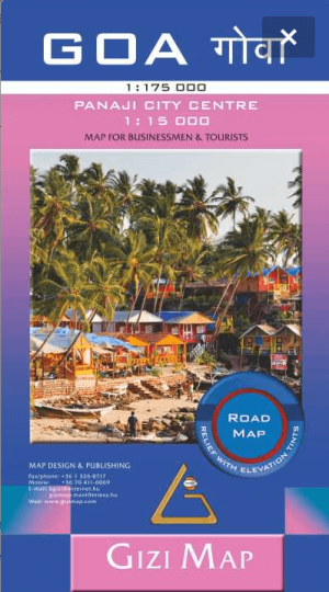 Landkaart Wegenkaart Goa Indië - GiziMaps