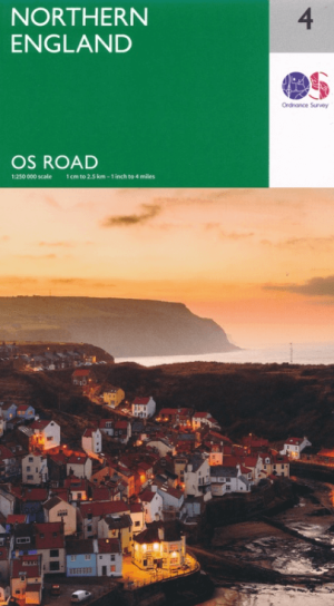 Landkaart Wegenkaart 4 Engeland Noord - OSI