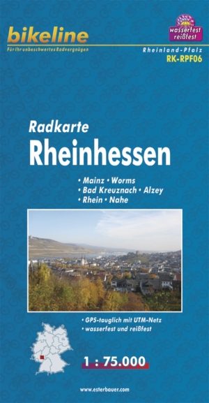 Fietstourkaart Rheinhessen - Estenbauer