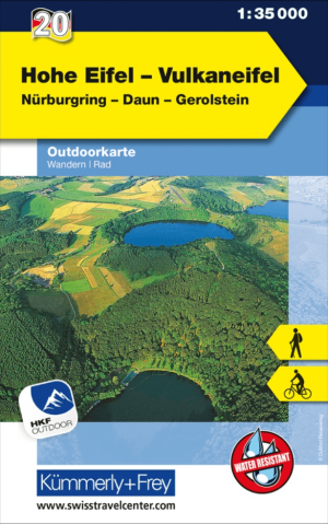 Wandelkaart Outdoorkaart 20 Hohe Eifel & Vulkaneifel - K&F