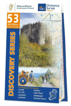 Wandelkaart 53 Clounty Clare, Galway, Offaly & Tipperary - OSI
