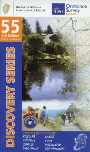 Wandelkaart 55 County Kildare, Laois & Wicklow - OSI