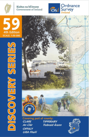 Wandelkaart 59 County Clare, Offaly & Tipperary - OSI