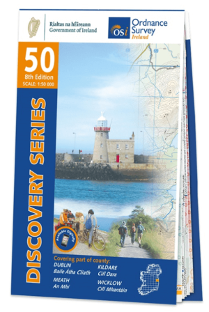 Wandelkaart 50 Dublin & Counties Kildare, Meath & Wicklow - OSI
