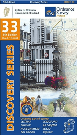 Wandelkaart 33 County Leitrim, Longford, Roscommon & Sligo - OSI