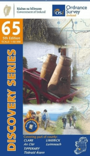 Wandelkaart 65 County Clare, Limerick & Tipperary - OSI