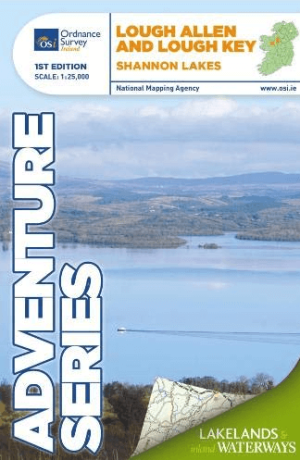 Wandelkaart Adventure Series Lough Derg Shannon Lakes - OSI
