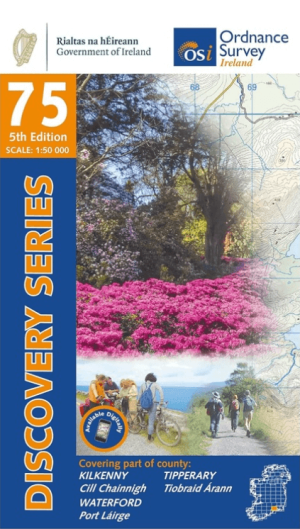 Wandelkaart 75 County Kilkenny, Tipperary & Waterford North - OSI