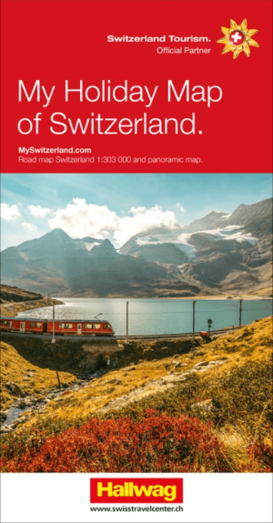 Landkaart Wegenkaart Zwitserland My Holiday Map - Hallwag