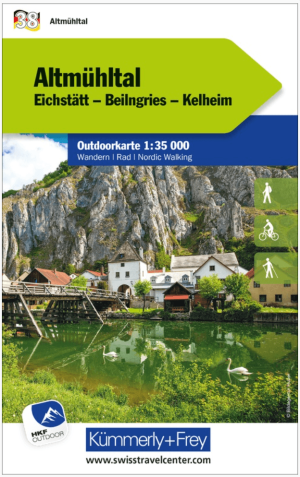 Wandelkaart Outdoorkaart 38 Altmühltal Bayern - K&F