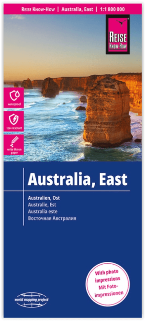 Landkaart Wegenkaart Australië Oost - Reise Know How