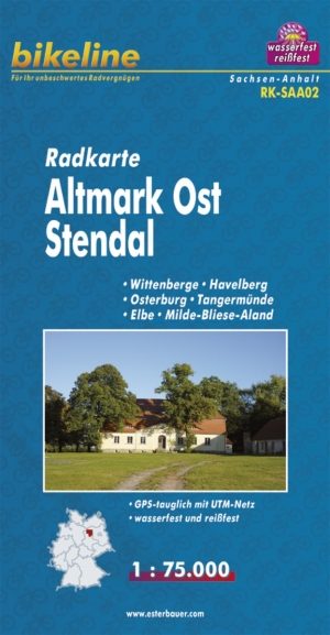 Fietstourkaart Altmark Ost - Stendal - Estenbauer