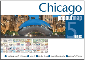 Stadskaart Plattegrond Popout map Chicago - Heartwood Publ.