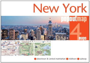 Stadskaart Plattegrond Popout map New York City - Heartwood Publ.