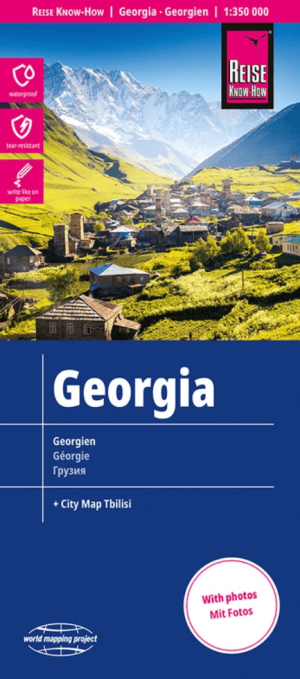 Landkaart Wegenkaart Georgië - Reise Know-How Verlag
