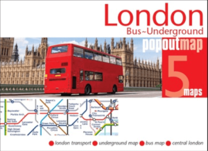 Stadsplattegrond Popout Map London bus underground - Hartwood pub