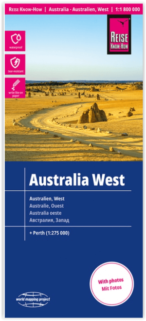 Landkaart Wegenkaart Australië West - Reise Know How