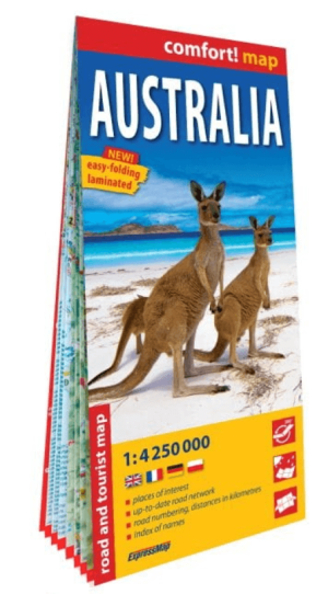 Landkaart Wegenkaart Australië - ExpressMap