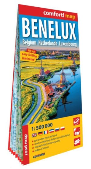 Landkaart Wegenkaart Benelux - Expressmap
