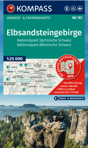 Wandelkaart 761 Elbsandsteingebirge - Kompass