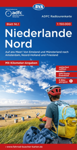 Fietskaart NL1 Nederland Noord - ADFC