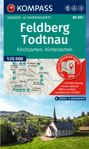 Wandelkaart 891 Feldberg, Todtnau, Kirchzarten & Hinterzarten