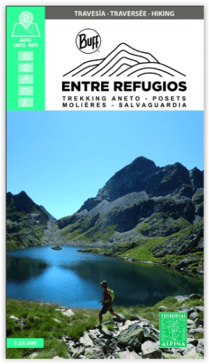 Wandelkaart Entre refugios-Trekking, Aneto > Posets - Ed. Alpina