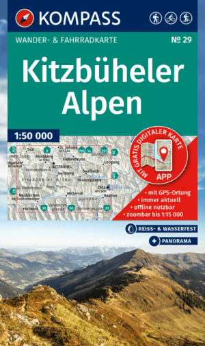 Wandelkaart 29 Kitzbüheler Alpen - Kompass