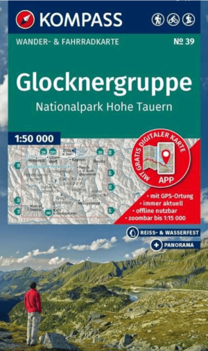 Wandelkaart 39 Glocknergruppe & NP Hohe Tauern - Kompass