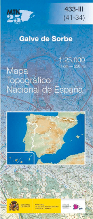 Wandelkaart 00433.3 Galve de Sorbe, Guadalajara, Castilla-La Mancha