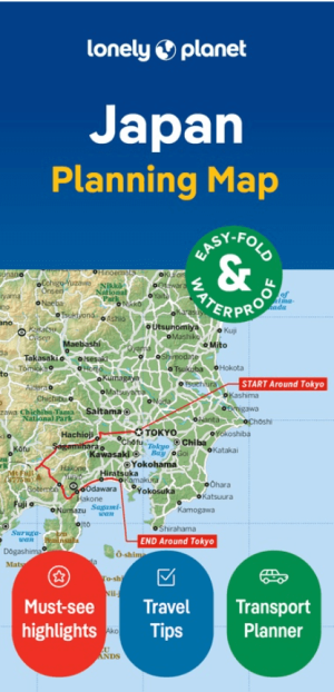 Landkaart Wegenkaart Planning map Japan - Lonely Planet