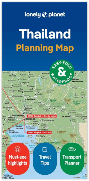 Wegenkaart planning map Thailand - Lonely Planet
