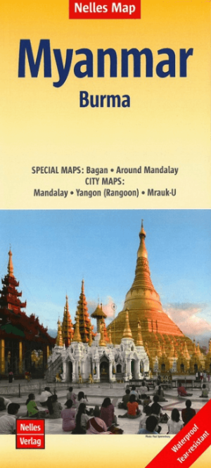 Landkaart Wegenkaart Myanmar / Burma - Nelles Verlag