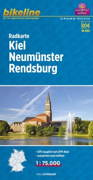 Fietstourkaart Kiel- Neumünster & Rendsburg - Estenbauer