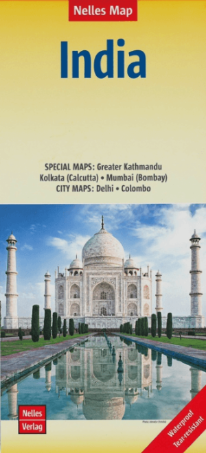 Landkaart Wegenkaart India Indië - Nelles Verlag
