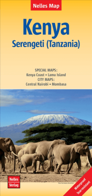 Landkaart Wegenkaart Kenia Kenya - Nelles Verlag