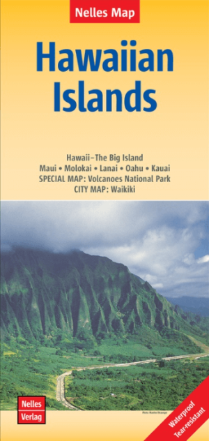 Landkaart Wegenkaart Hawaiiaanse Eilanden - Nelles Verlag