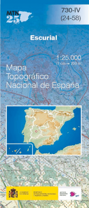 Wandelkaart 00730.4 Escurial, Caceres, Extremadura, Spanje - CNIG