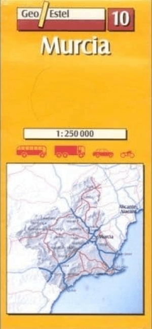 Landkaart Wegenkaart 10 Murcia Spanje - GeoEstel