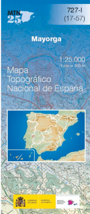 Wandelkaart 00727.1 Mayorga, Valladolid, Castillië y léon, Spanje